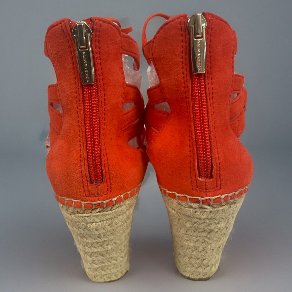 Vince Camaro Stylish Orange Wedge Sandals size 9M - Picture 4 of 10